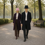 Grosgrain-Band Felt Fedora Hat