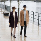 Felt Fedora Hat, Wide Curled Brim