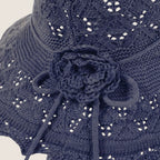 atelierbrim foldable bucket sun hat, wide brim, Navy