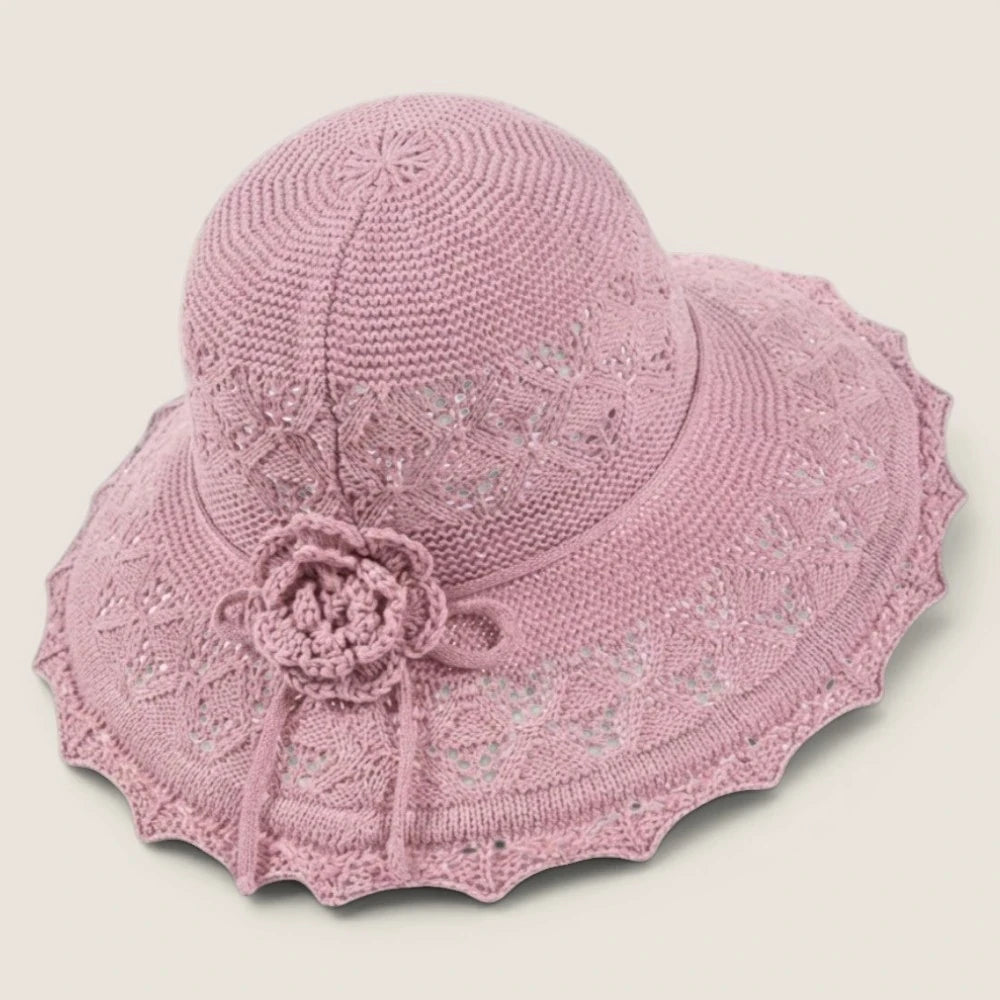 atelierbrim foldable bucket sun hat, wide brim, Pink