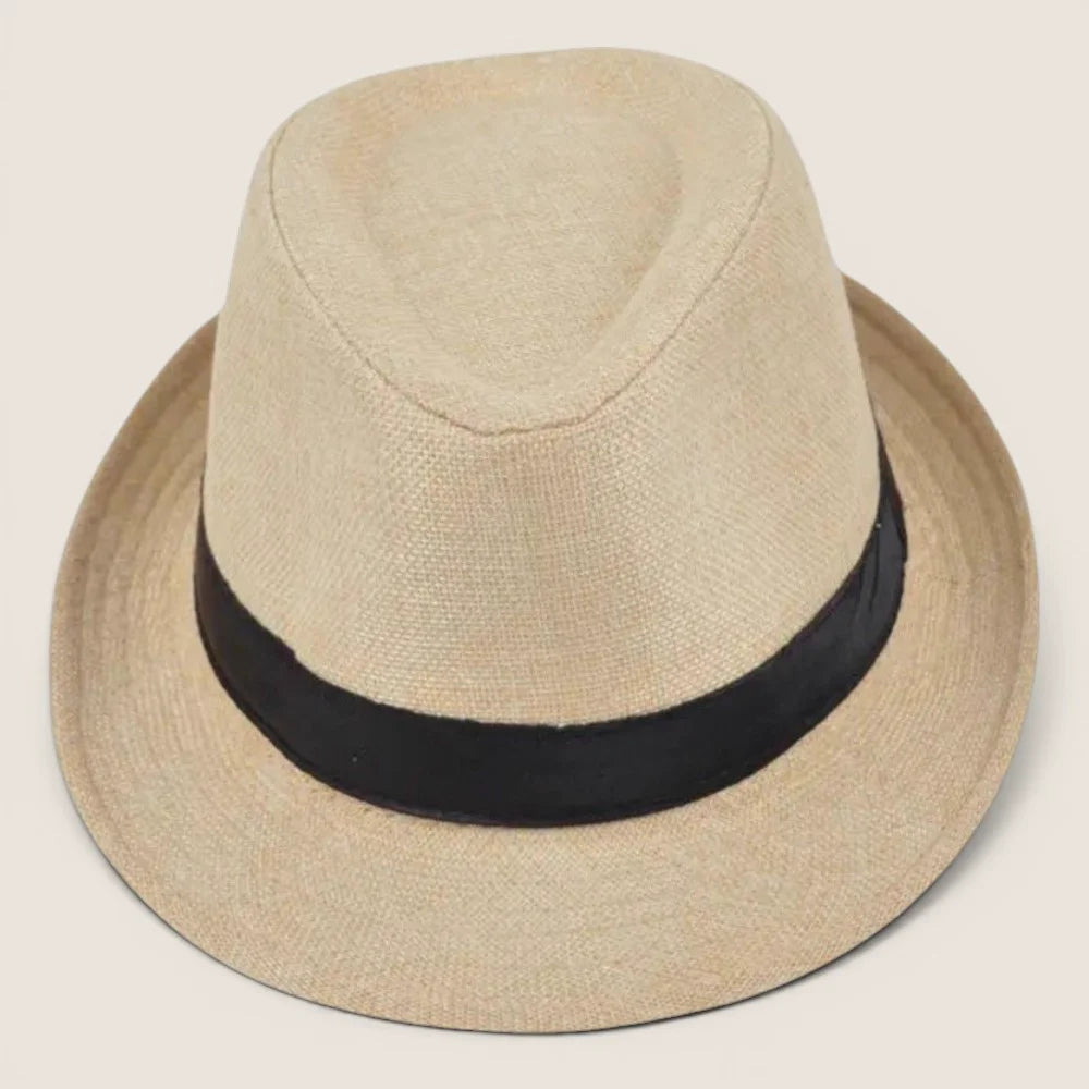 atelierbrim lightweight trilby hat with a fine summer weave, Natural Beige