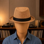 Lightweight Trilby Hat with a Fine Summer Weave