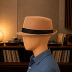 Lightweight Trilby Hat with a Fine Summer Weave